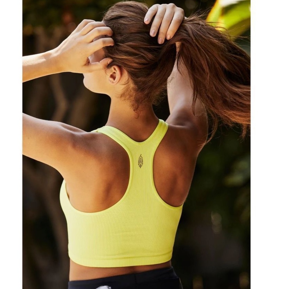 Free people FP movement throw crop top ribbed